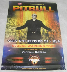 Pitbull In Israel GLOBAL WARMING TOUR 18., 12. 2013 Original Promo Rare POSTER - Bild 1 von 1