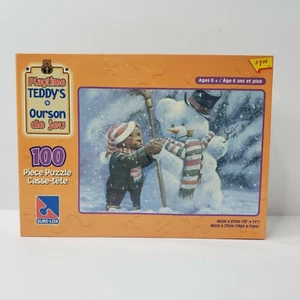 Sure-Lox - Playtime Teddy - 100-teiliges Puzzle - Schneemann - Neu im Karton - Alter 6+ - Bild 1 von 6
