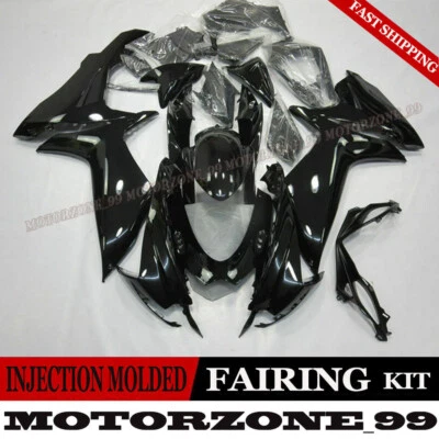 ABS Injection Body Glossy Black Fairing Kit For Suzuki GSXR600/750 2011-2023 K11 Foto 1 de 3