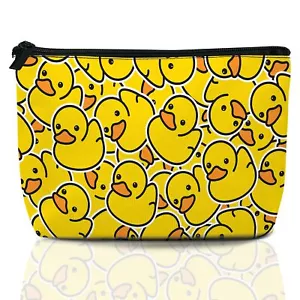 Duck Makeup Bag Cartoon Yellow Duck Cosmetic Bags for Women Mini Portable Cut... - Picture 1 of 7