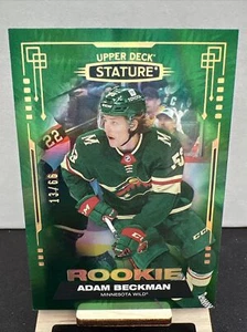 2021-22 Stature Adam Beckman SP ROOKIE  Green Variation 13/66 Minnesota Wild RC - Picture 1 of 2