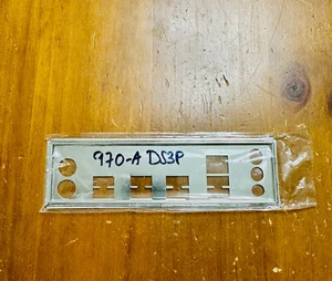 NEW Backplate I/O Shield For GIGABYTE GA-970A-DS3P IO Shield - US Seller - Photo 1/4