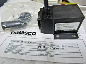 NEW CELESCO ABSOLUTE LINEAR POSITION TRANSDUCER 4-20mA OUTPUT PT1MA-2-UP-420E-M6 - Picture 1 of 6