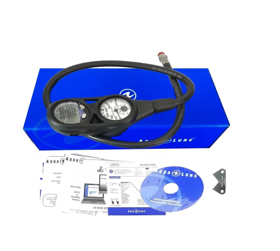 Aqua Lung i300 DC 2 Gauge Tauchcomputer schwarz-blau Luft/Nitrox/Messgerät/Freitauchen - Bild 1 von 1