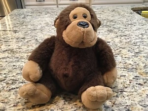 Vintage 1985 Dankin ~ Baby Hugo Monkey Gorilla ~ 10” Brown Plush ~ Tag Attached - Picture 1 of 11