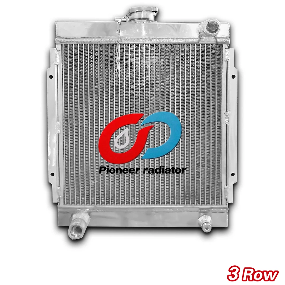 Aluminum Radiator For 1970-1976 75 Nissan Datsun 1200 B110 Sedan B210 1.2L MT Foto 1 de 4