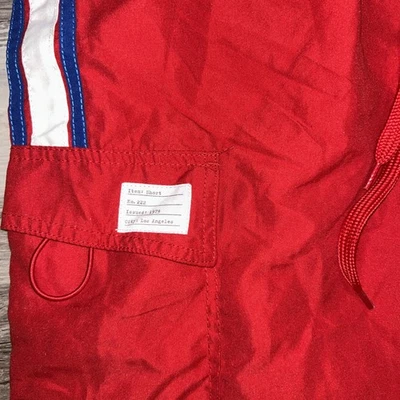 Bañador Adam Levine rojo blanco y azul talla grande Foto 1 de 4