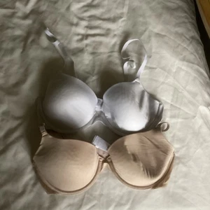 34B X 2 beige F&F bras. Padded/Unpadded. Underwired Full cup. Opaque. Older. - Picture 1 of 2