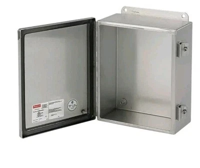 *(NUEVO) 316SS Nvent HOFFMAN A606CHNFSS6 6X6X4 316 Acero Inoxidable NEMA 4X A606 Foto 1 de 4