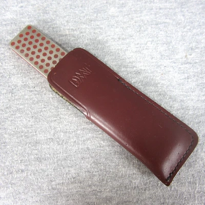 DMT 3½" Knife Sharpening Hone Stone in Leather Sheath - Image 1 of 4