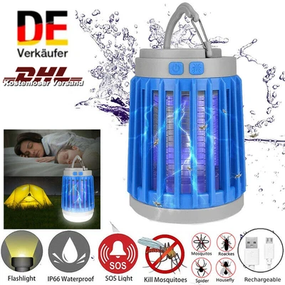 3IN1 LED UV Solar Insektenvernichter USB Moskito Lampe Elektrisch Insektenfalle - Bild 1 von 4