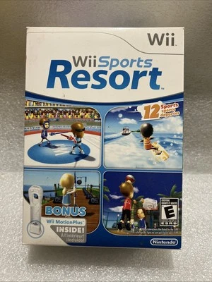 Wii Sports Resort Big Box Nintendo 1 Motion Plus Adapters Rare Sealed! Read - Image 1 of 4