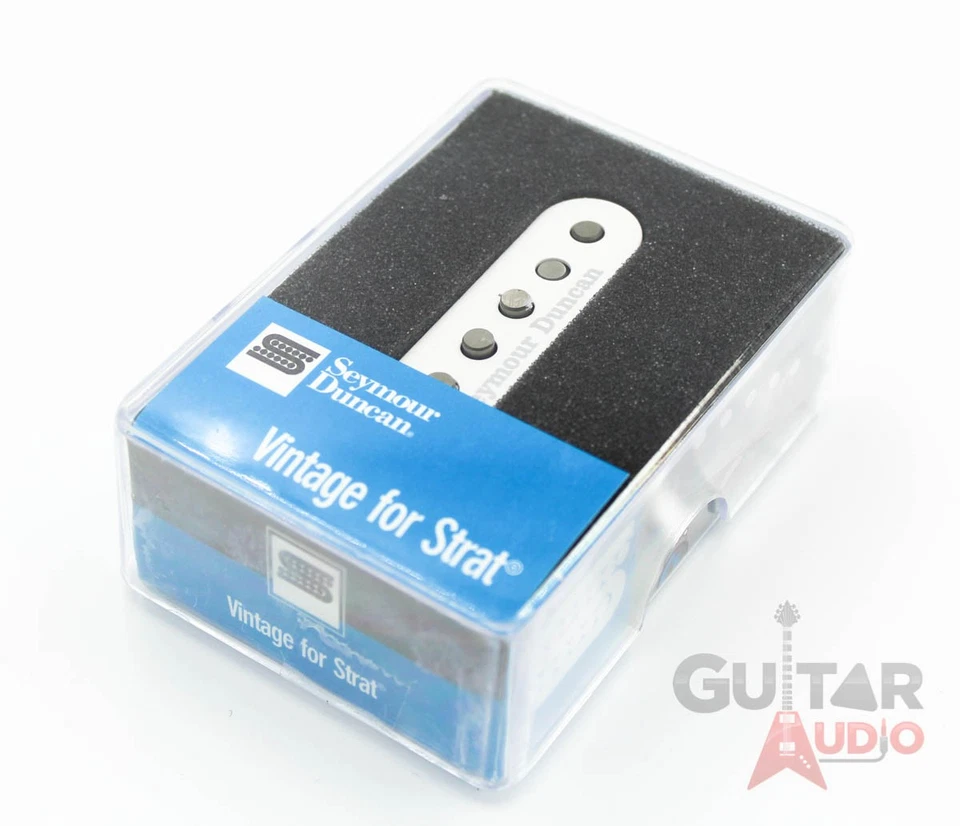 Pastilla de guitarra Strat de bobina única escalonada vintage Seymour Duncan SSL-1 - BLANCA Foto 1 de 1