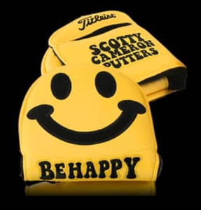 New Rare!! Scotty Cameron 2012 US OPEN HAPPY SMILEY FACE Midround Headcover - Picture 1 of 3