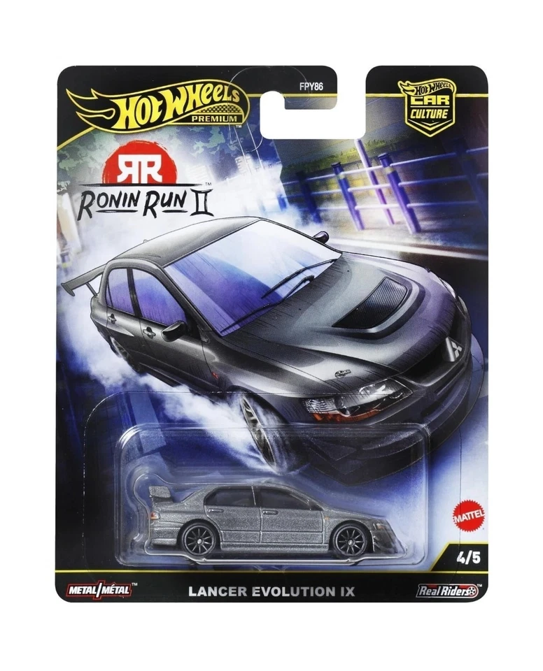 Hot Wheels Mitsubishi Lancer Evolution IX Gris Ronin Run 2 FPY86-961 M 1/64 Foto 1 de 1
