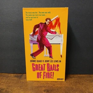 Great Balls of Fire VHS Dennis Quaid Jerry Lee Lewis, Orion Home Video, EP Mode - Picture 1 of 5