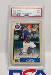 2017 Topps Jose Altuve Autograph #1987A-JAL PSA 9 - Picture 1 of 2