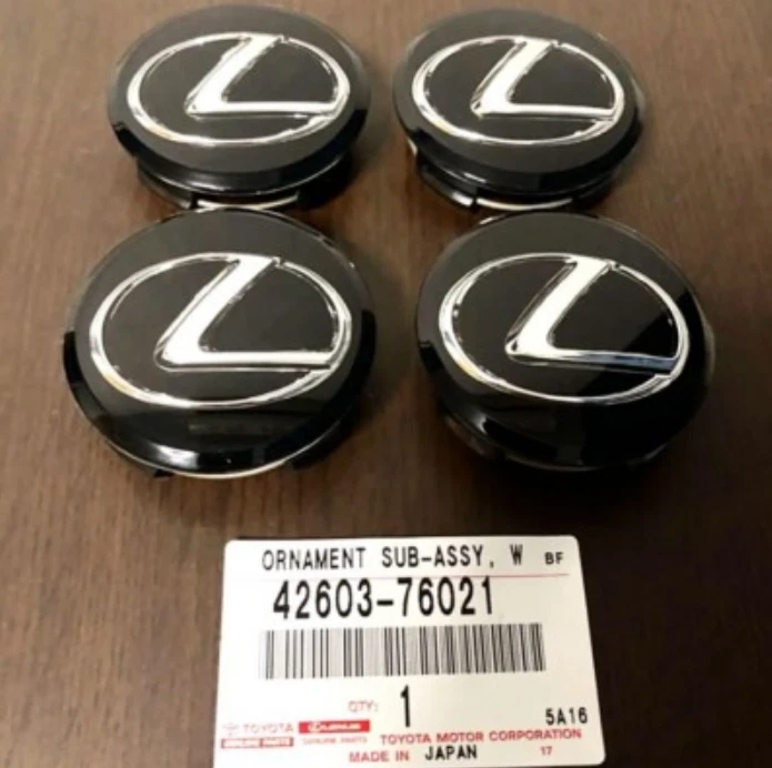 正品 LEXUS CT200h 12-17 轮中心盖装饰黑色 42603-76021 4 件 原始设备制造商 — 第 1/3 张图片