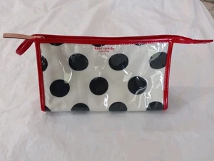 Kate Spade Polka Dot Hand Bag Toiletry Bag Mini Purse - Picture 1 of 9