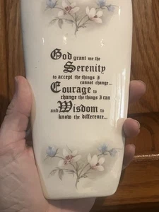 Serenity Prayer Ceramic Wall Hanging Serenity Prayer Spiritual Sobriety Change - Picture 1 of 9