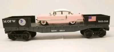 K-Line O Scale K6-6621 M of W MOW Rail Carrier  - Image 1 of 4