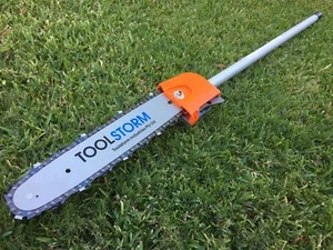 Pole saw/Chainsaw Attachment With 12” Bar & Chain & Pole For Ryobi Expand IT - Picture 1 of 12