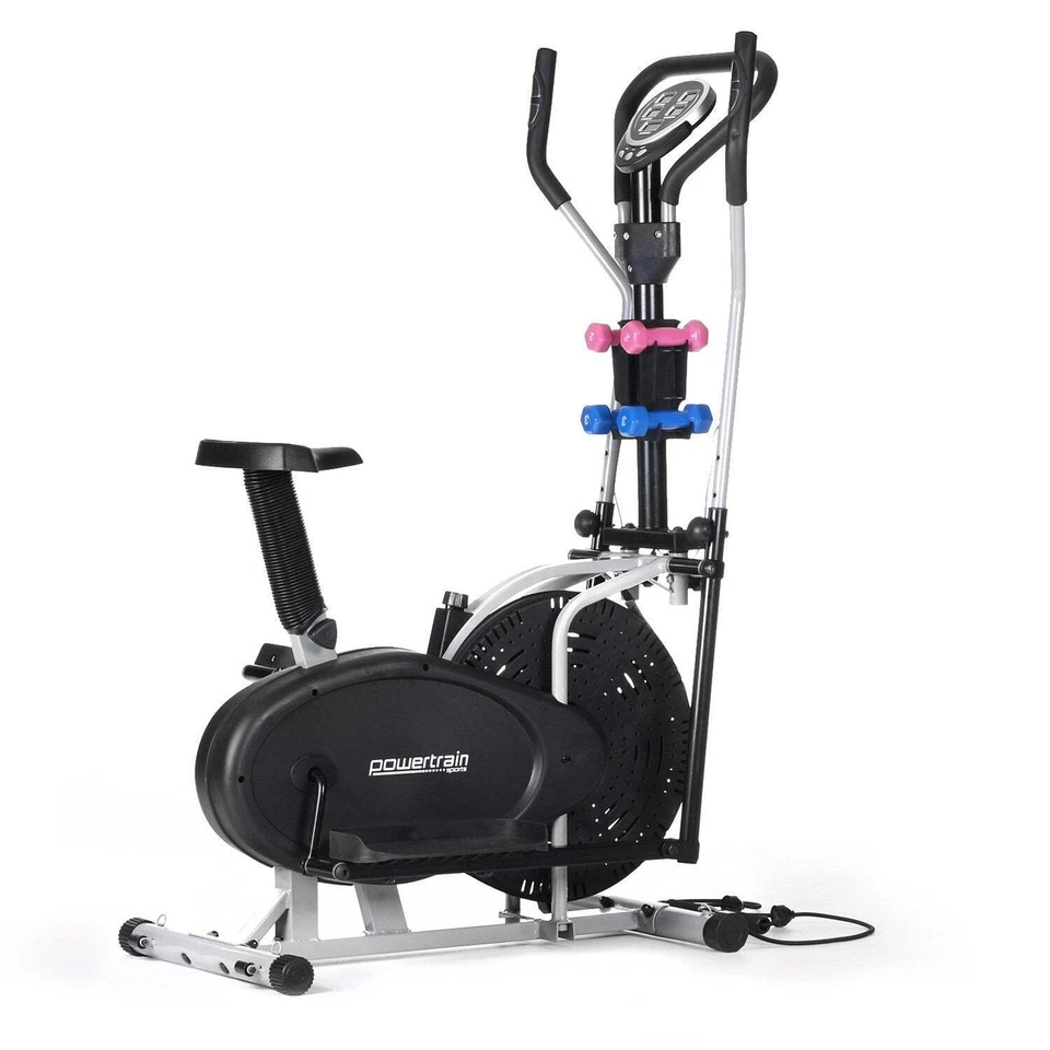 NNEDSZ 5-in-1 Elliptical Cross Trainer Bike with Dumbbell Sets - Image 1 of 4