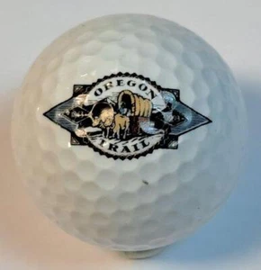Oregon Trail 1843-1993 Oxen Pulling Covered Wagon Spalding Souvenir Golf Ball - Picture 1 of 6