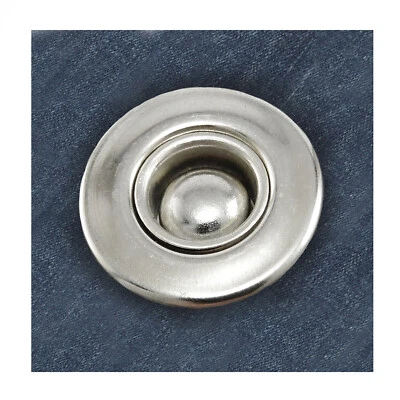  18 mm - Brass Fisheye Hollow Metal Snap Fastener Press Stud Buttons Poppers BGP - Image 1 of 4