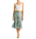 Lauren Ralph Lauren Snakeskin-Print Satin Charmeuse A-Line Skirt Size 4 Nwt