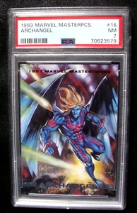 1993 Marvel Masterpieces #16-ARCHANGEL  NM-7  NICE  GRADED  MARVEL CARD - Picture 1 of 5