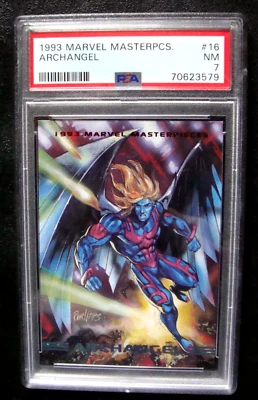 1993 Marvel Masterpieces #16-ARCHANGEL  NM-7  NICE  GRADED  MARVEL CARD - Image 1 of 4