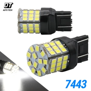 Nuevo 7443 7440 LED Blanco 6000K Señal de giro inverso DRL Bombillas de estacionamiento 57-SMD - Imagen 1 de 10