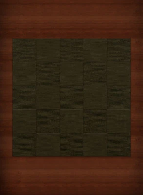 Green Transitional Hand Hooked Checkered Squares Grid Area Rug Checked DV15 - Image 1 of 2