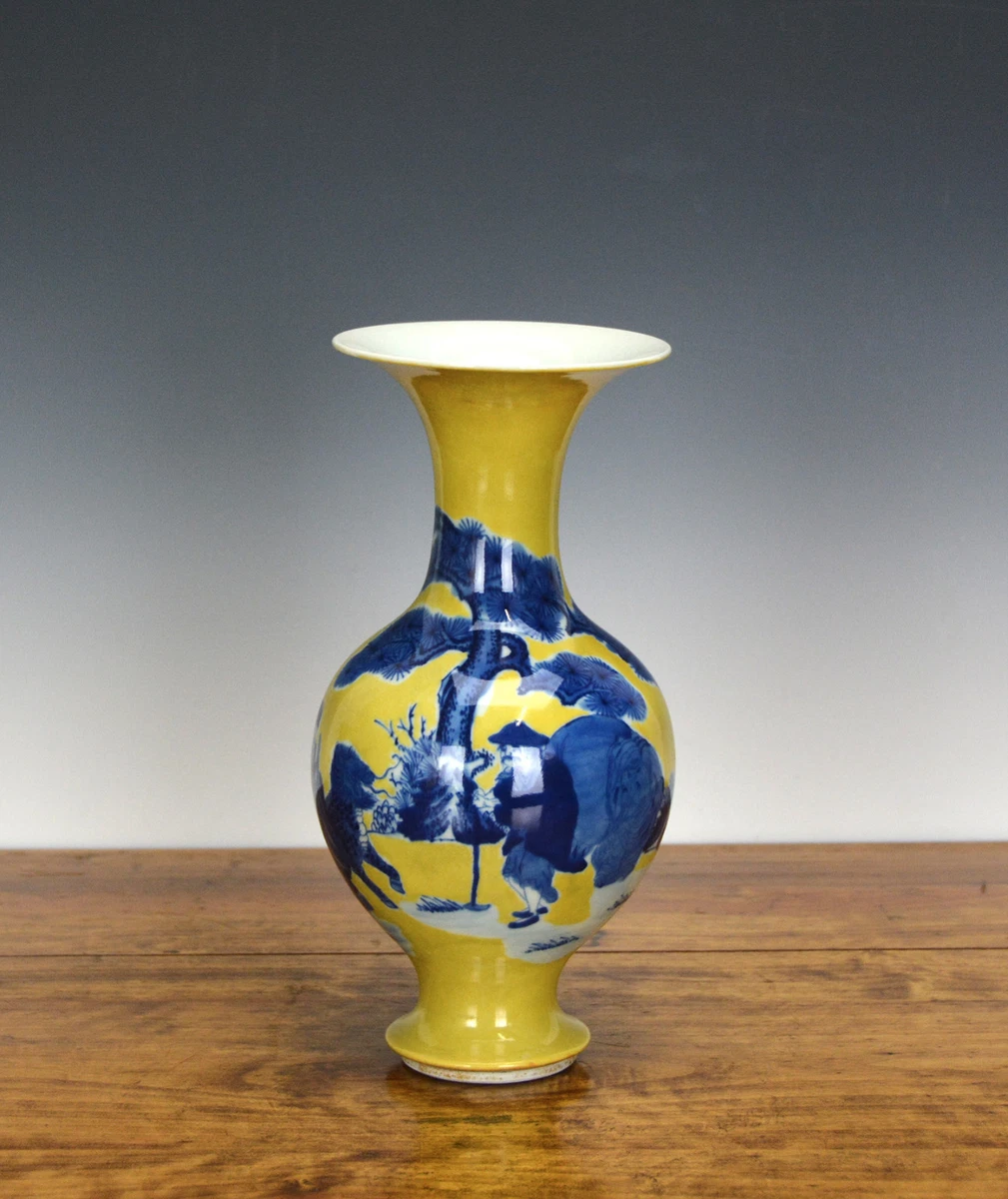 中国骨董。元時代黄釉花器 黄釉 eBay 中国古玩 弘治年製 明