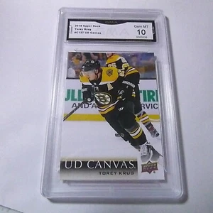 Torey Krug Bruins 2018 cubierta superior lona UD # C127 grado 10 L@@K - Imagen 1 de 2