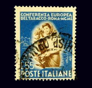 1950 Italian stamp /European Tobacco Conference / Used - Picture 1 of 1