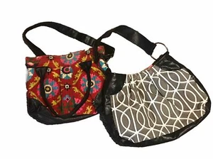 Rebekah Scott Designs Handtasche Tasche 2 Stück Phoebe Floral Cherry Unikat Handarbeit - Bild 1 von 13
