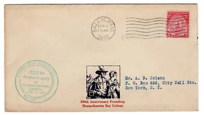#682 Massachusetts Bay Colony 1930 FDC - Planty #9a Mauck LISTING COPY - Image 1 of 2