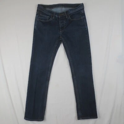 Matix Jeans Mens 30x27* Blue Dark Wash Slim Straight Low Rise Button Fly Denim - Image 1 of 4