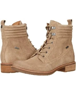 Sofft Women's Baxter Lace Up Side Zip Boots Cashmere Suede Brown Size 8.5 - Picture 1 of 12
