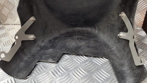 Triumph Rocket 3 soportes de alerón de motor acero inoxidable Foto 1 de 1