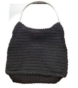 Small Cute Black Crochet Hand Made Purse - Picture 1 of 2