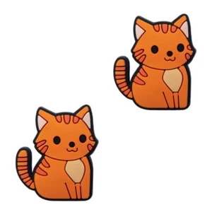 Orange Cat Shoe Charms - Cute Animal Decoration Charms Gift for Boys Kids Tee... - Picture 1 of 6