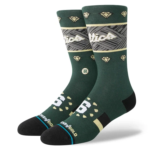 Boston Celtics NBA Basketball Stance 2022/2023 City Edition Socks Large - 1 Pair Cover