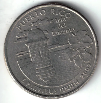 USA - 2009P - Washington ¼ $ - Puerto Rico - Rare - #19754 - Image 1 of 2