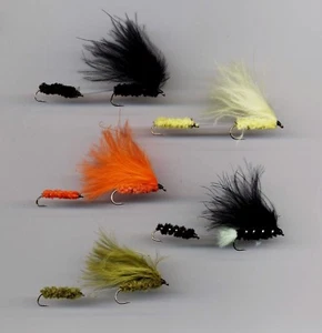 Sea Trout Flies: Tandem Sea Trout Flies x 5 size 8 - 60mm Long (code 349) - Picture 1 of 3