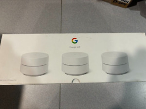 Google Wifi Mesh Router (AC1200) 3-pack - 2.4GHz/5GHz Dual-Band Mesh system OB