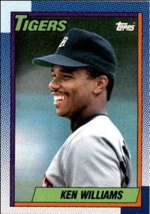 1990 Topps Baseball Cards Ken Williams Detroit Tigers #327