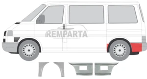 VW Transporter T4 1990-2003 Set Pannelli di Riparazione Carrello Posteriore Sezione Inferiore - Foto 1 di 1